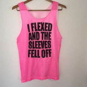 I FLEXED AND THE SLEEVES FELL OFF- Jersey Tank